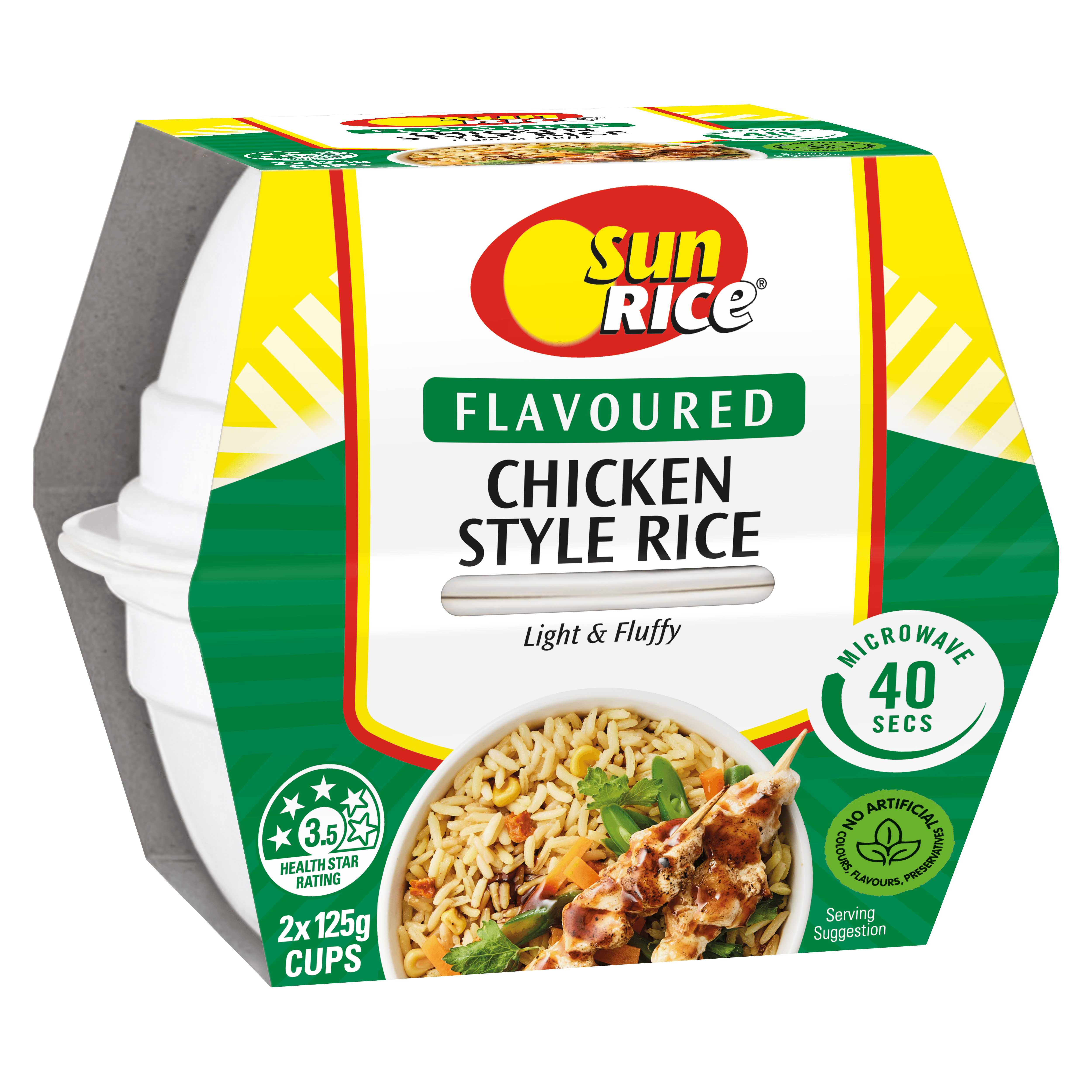Simply Rice Cups SunRice Microwave Chicken Style Rice Cups